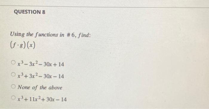 Solved Questions 6 7 And 8 Will Use The Following 2