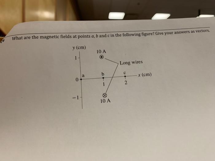 Solved What Are The Magnetic Fields At Points A,b And C In | Chegg.com