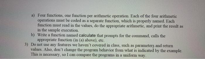 Solved Goal: To learn to create functions. Write a Python | Chegg.com