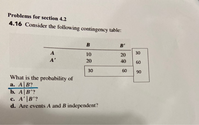 Solved Problems For Section 4.2 4.16 Consider The Following | Chegg.com