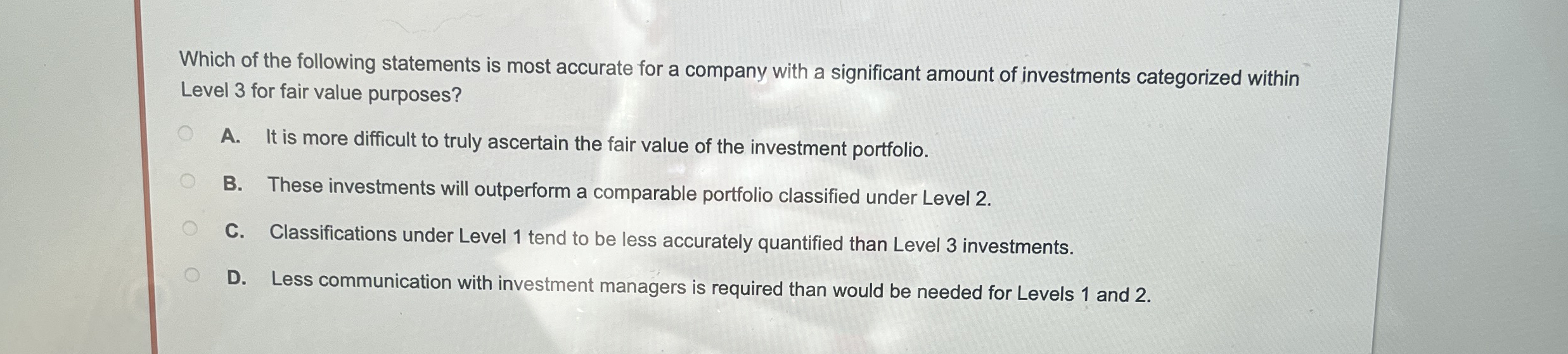 Solved Which of the following statements is most accurate | Chegg.com