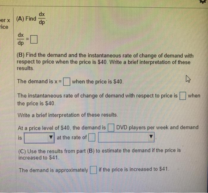 Solved According to economic theory, the demand x for a | Chegg.com