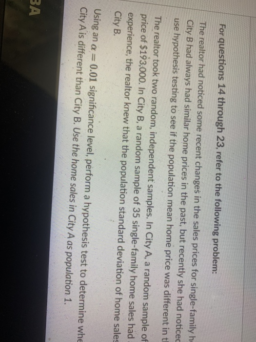 Solved Question 21 Using the information in the problem | Chegg.com