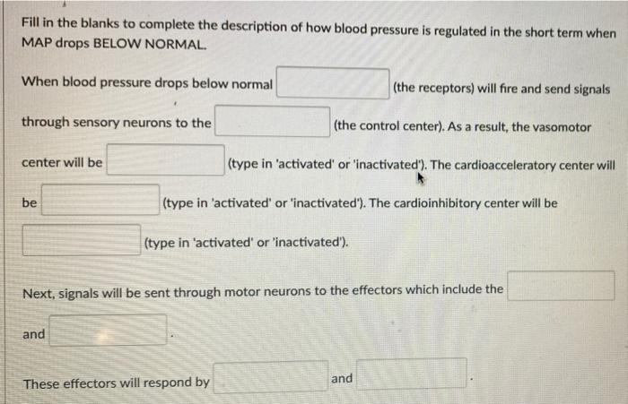 Solved Fill in the blanks to complete the description of how | Chegg.com