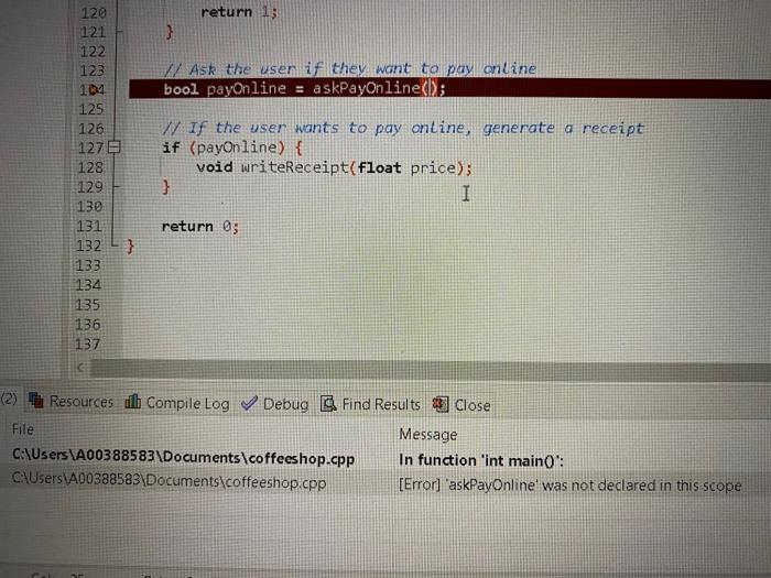 Solved How do you declare a function call in C++ / How do | Chegg.com
