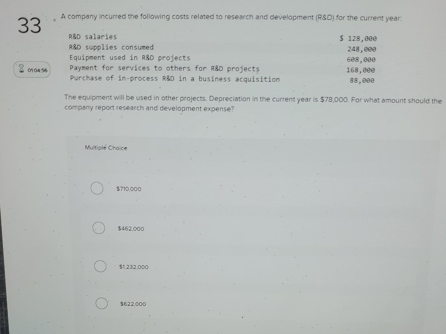 Solved A company incurred the following costs related to