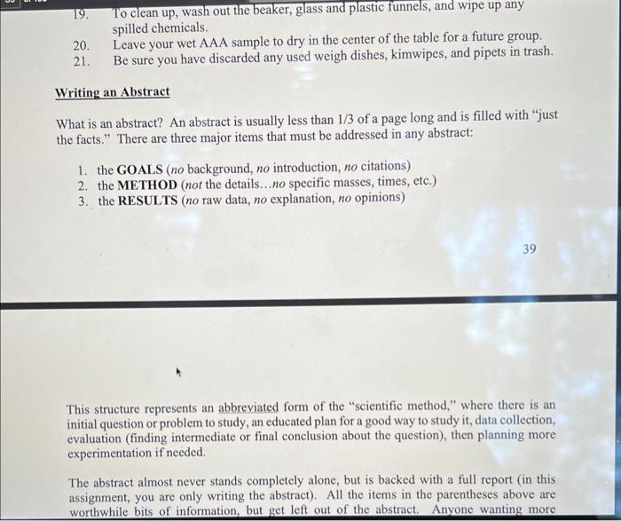 Solved Hi, this is Chem Lab i completed and we have to write | Chegg.com