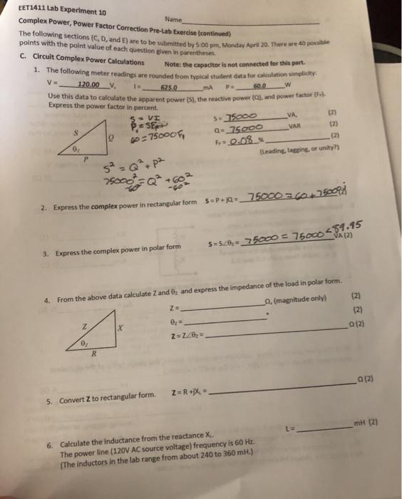 Solved The following sections (C, D, and E) are to be | Chegg.com