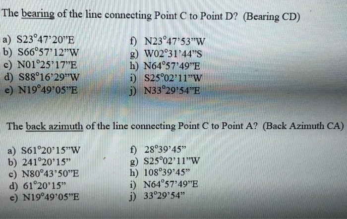 Solved A total station was set up over Point A which had | Chegg.com
