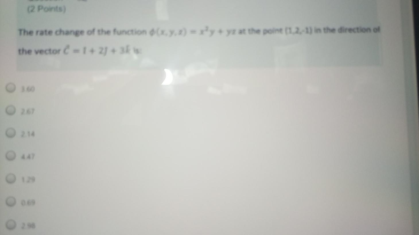 Solved 12 Points) The rate change of the function (4.7.2) = | Chegg.com