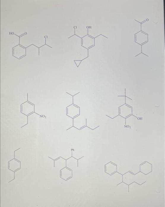 Solved Name The Following Aromatic Compounds Following IUPAC | Chegg.com