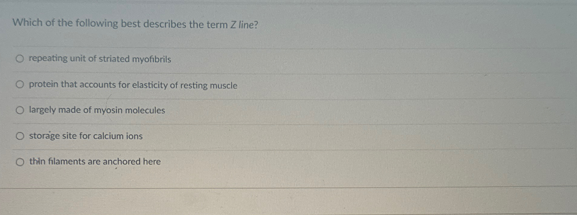 Solved Which of the following best describes the term Z | Chegg.com