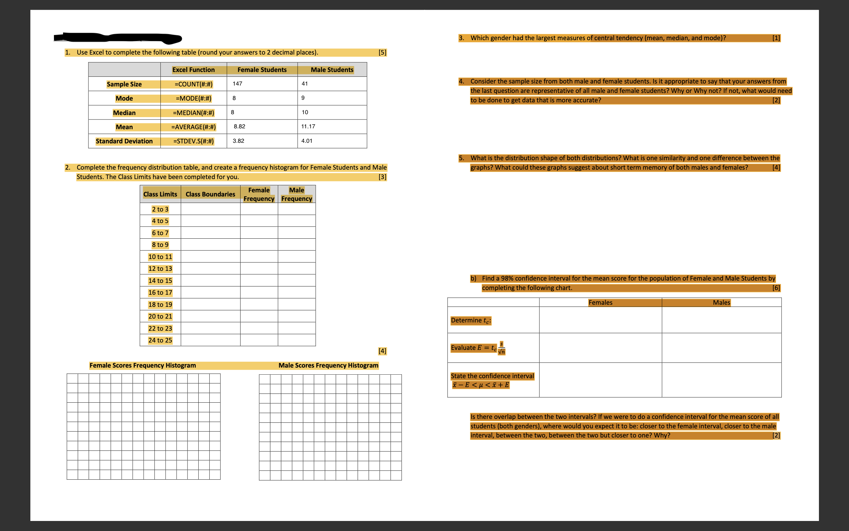 Solved Complete the frequency distribution table, and create | Chegg.com