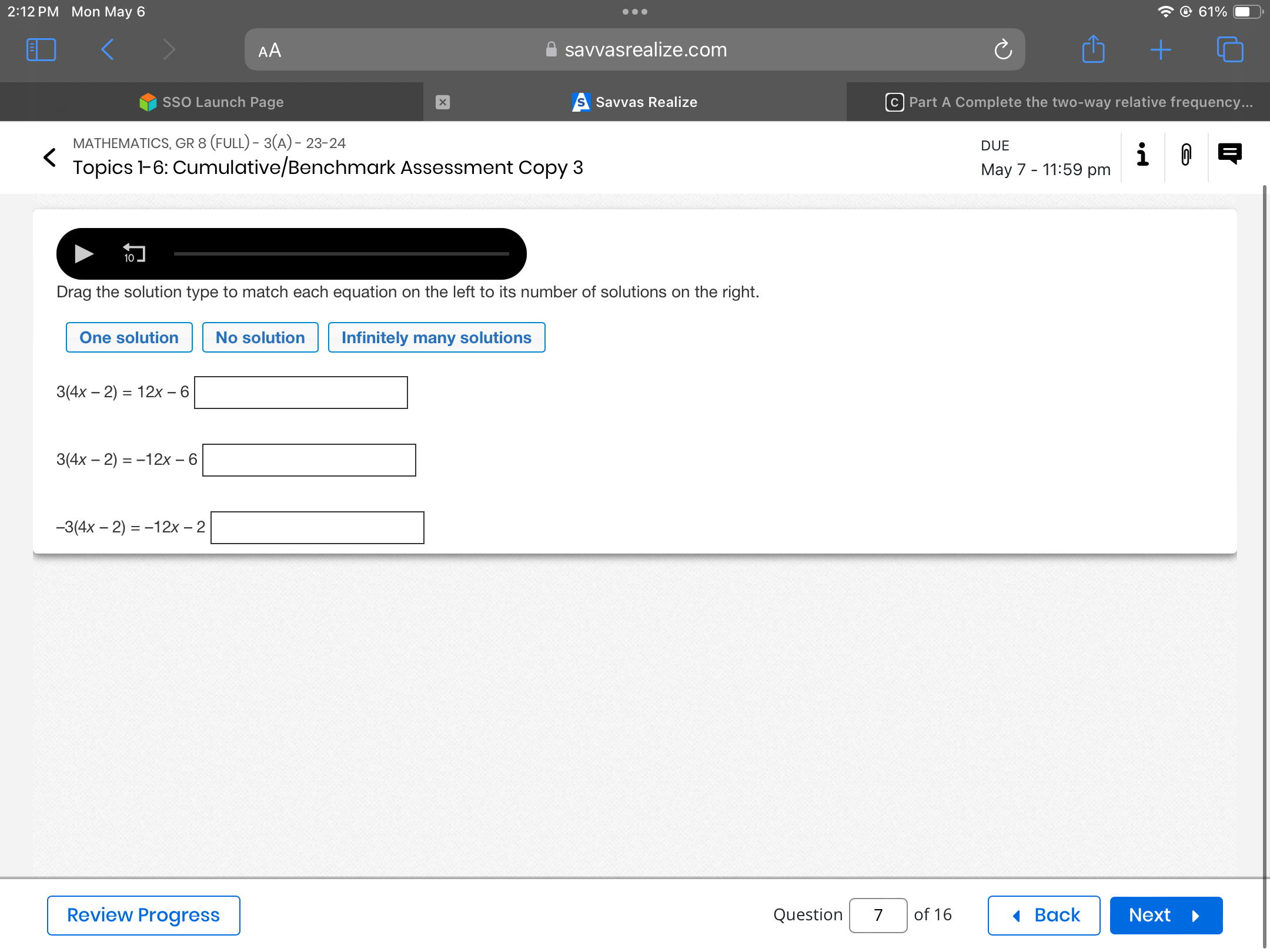 solved-drag-the-solution-type-to-match-each-equation-on-the-chegg