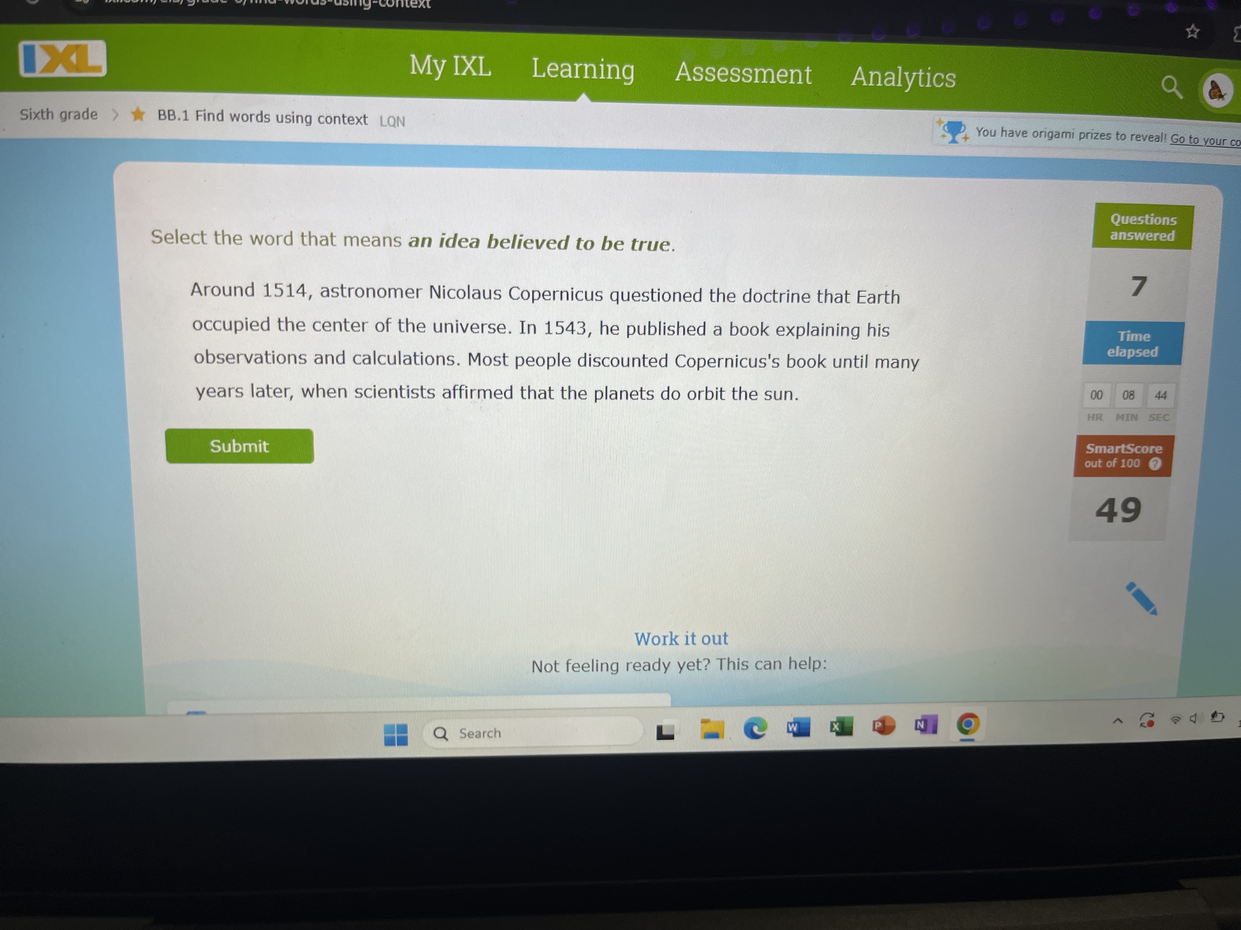 Solved DK My IXL Learning Assessment Analytics Sixth grade | Chegg.com