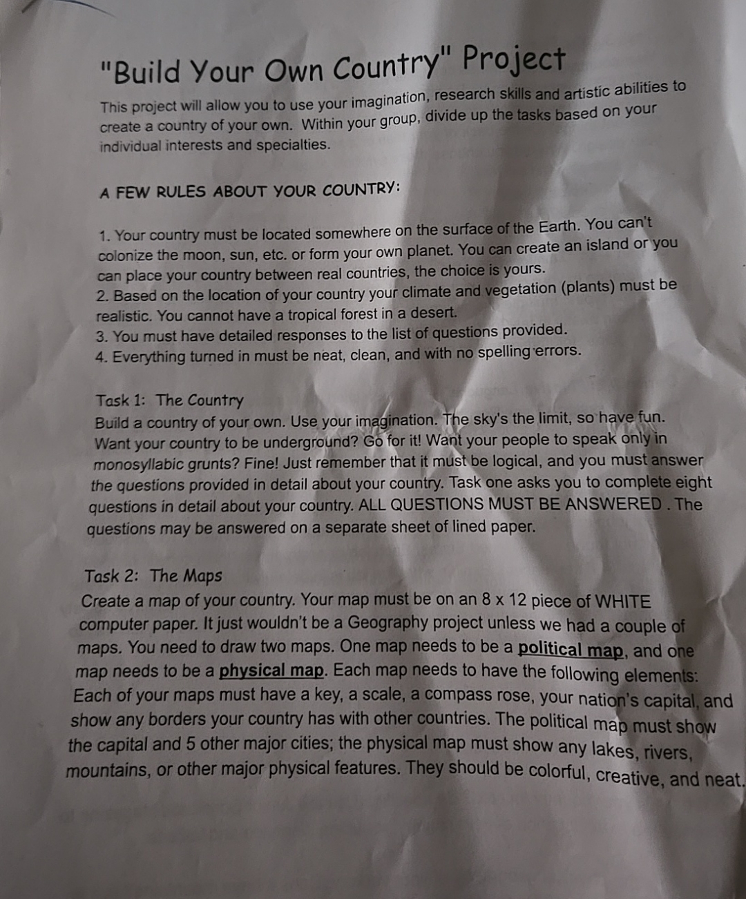 Solved quot Build Your Own Country quot - Image