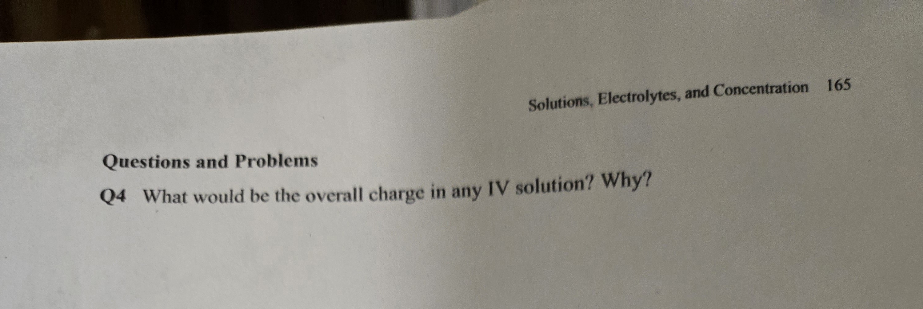 Solved Solutions, Electrolytes, and Concentration 165