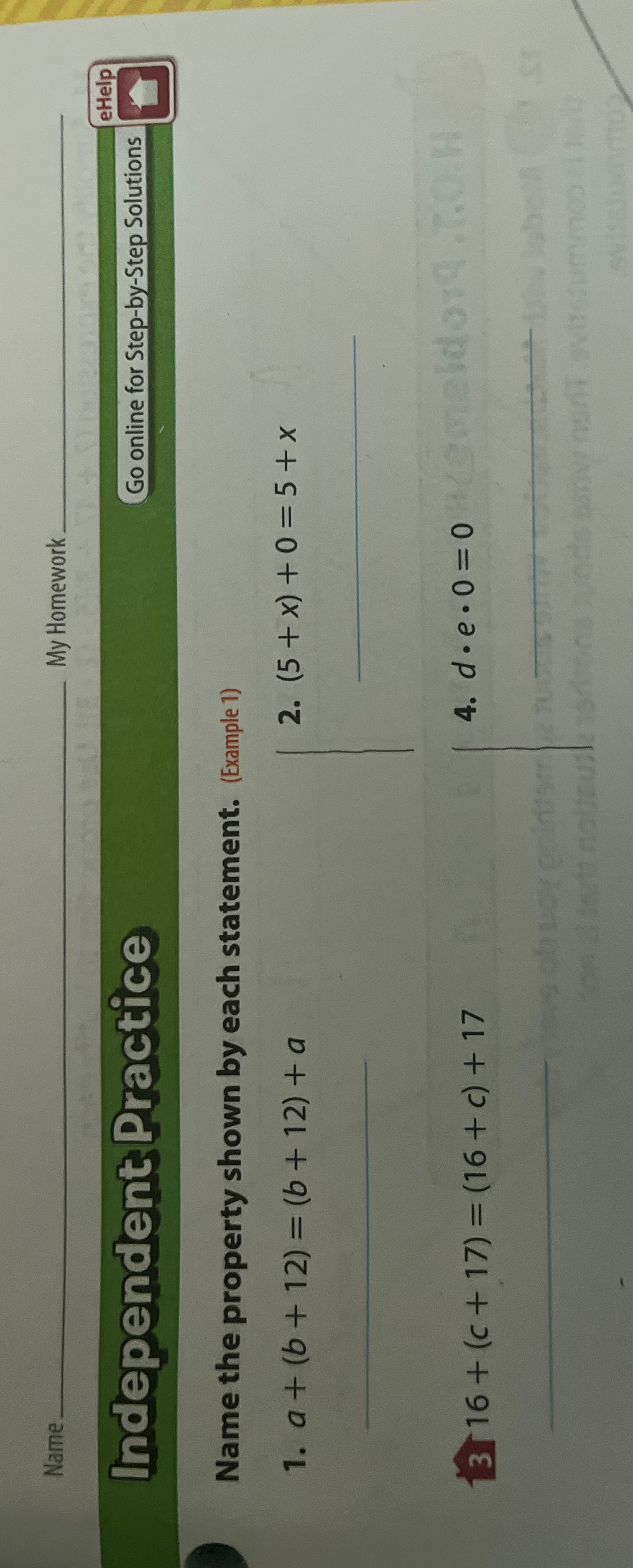 Solved Nameq, ﻿My Homework q,Independent PracticeGo online | Chegg.com