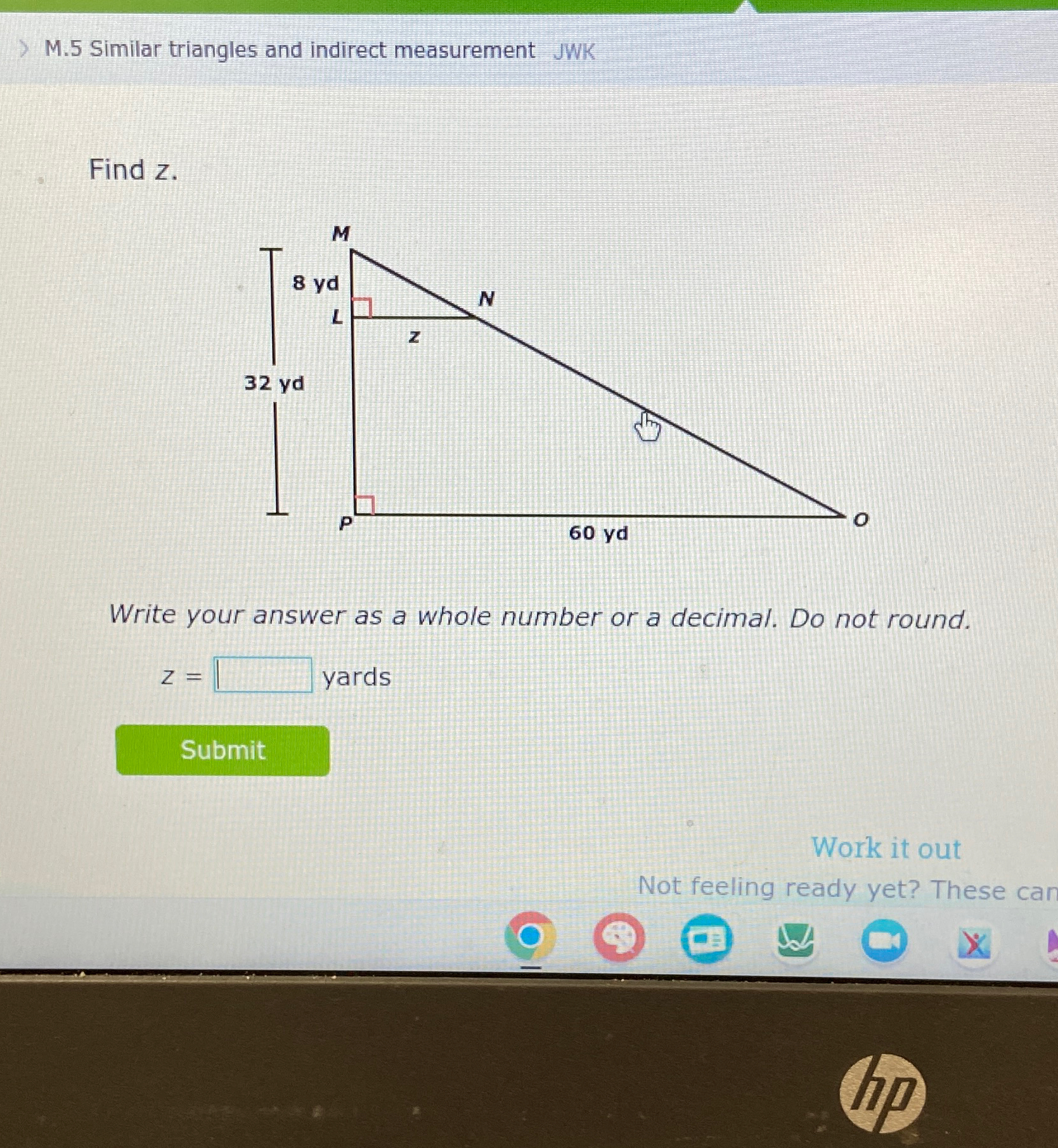 Solved M. 5 ﻿Similar triangles and indirect measurement | Chegg.com