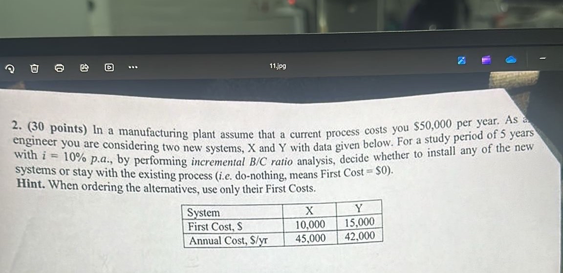 Solved ( 30 ﻿points) ﻿In a manufacturing plant assume that a | Chegg.com