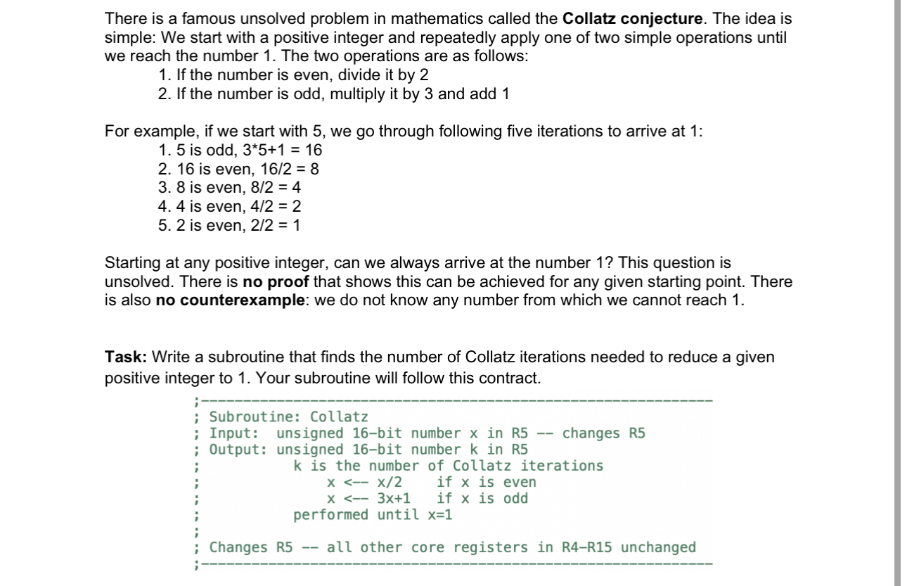 Solved There is a famous unsolved problem in mathematics | Chegg.com
