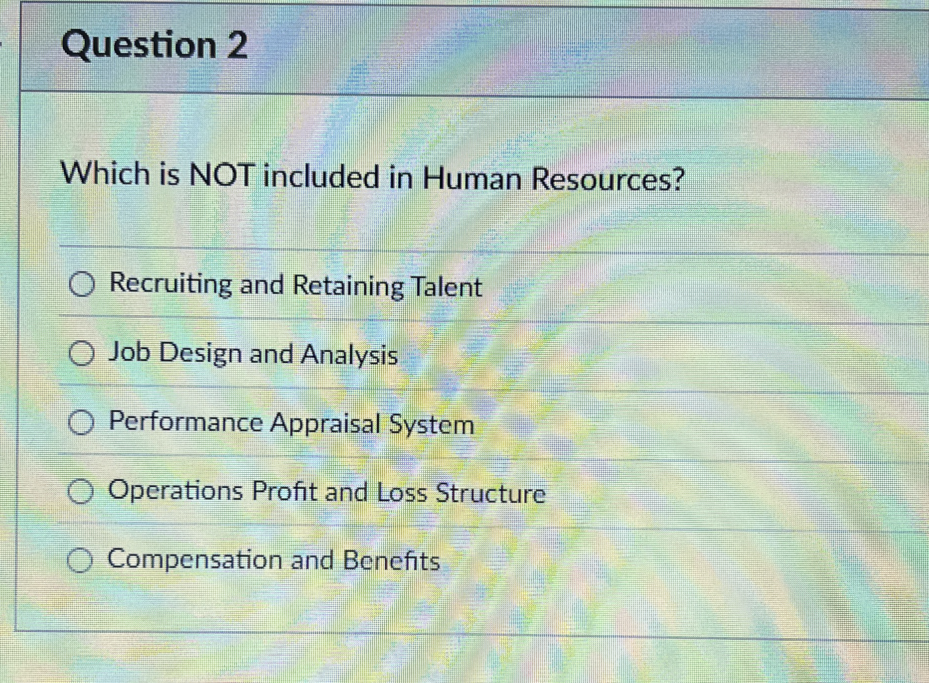 Solved Question 2Which is NOT included in Human | Chegg.com