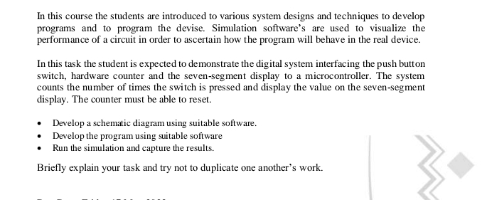 Solved In this course the students are introduced to various | Chegg.com