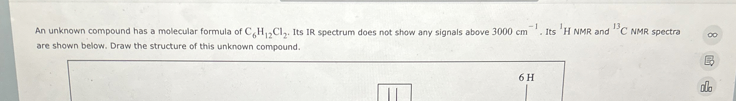 Solved An unknown compound has a molecular formula of | Chegg.com