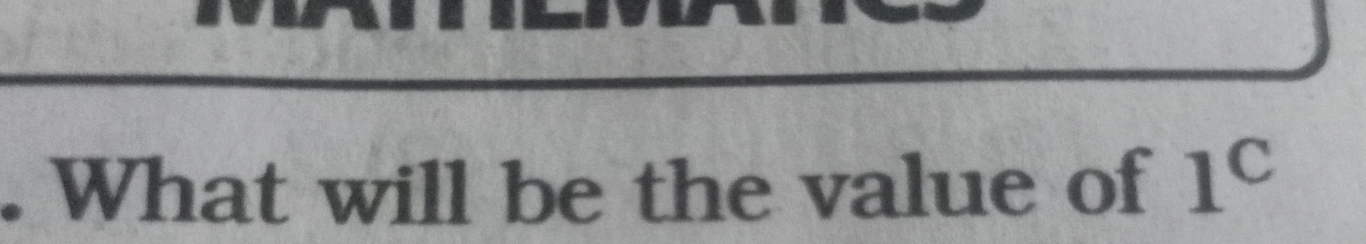 what is the value of 4c1