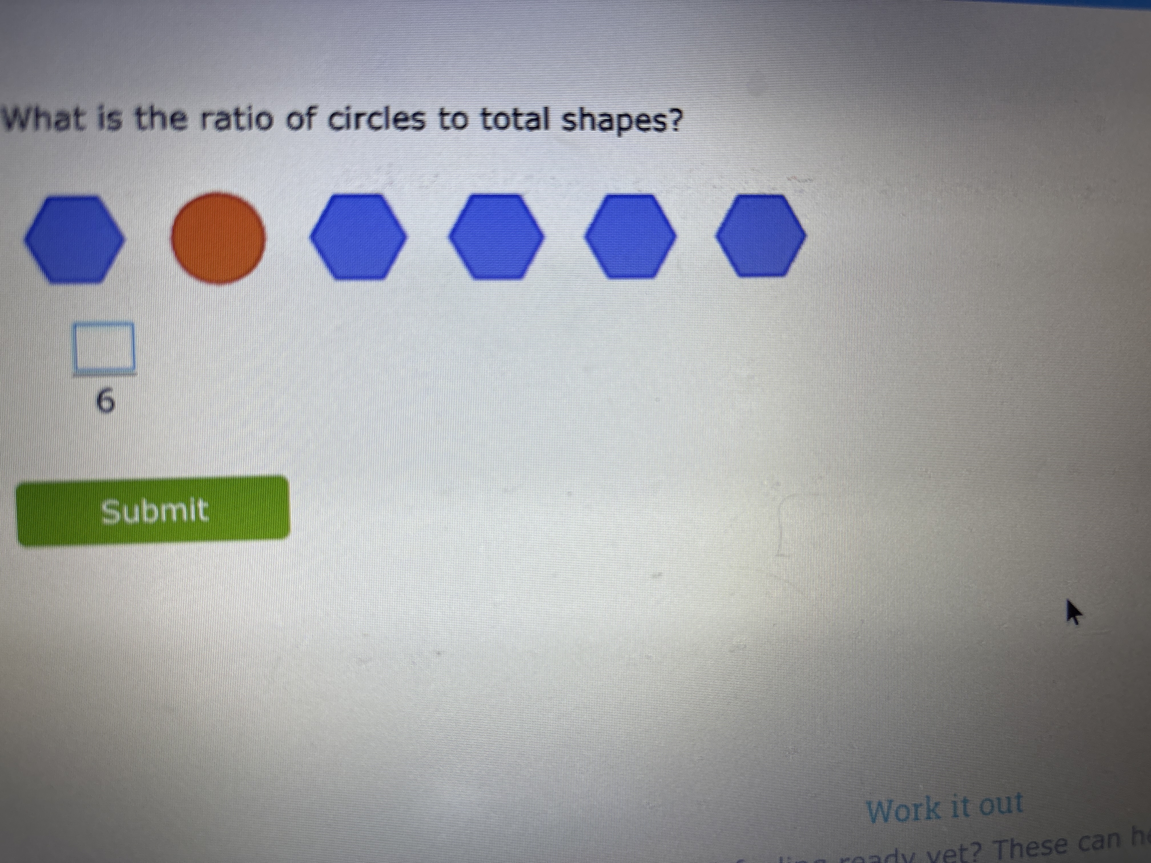 Solved What is the ratio of circles to total shapes? | Chegg.com