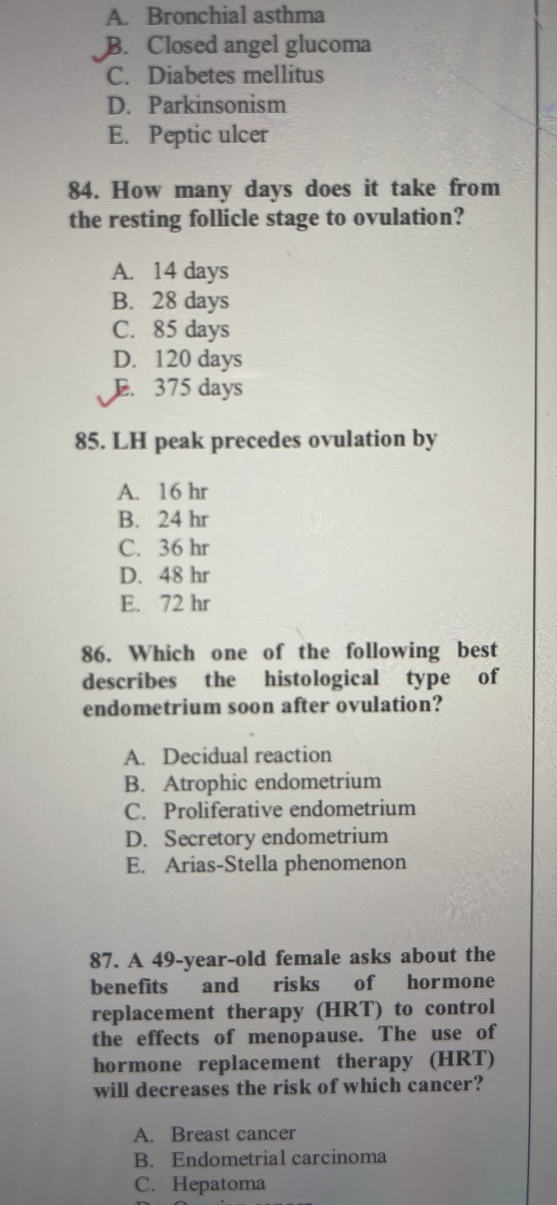 How to solve A. ﻿Bronchial asthmaB. ﻿Closed angel