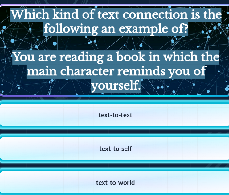 Solved Which kind of text connection is the - - ﻿following | Chegg.com
