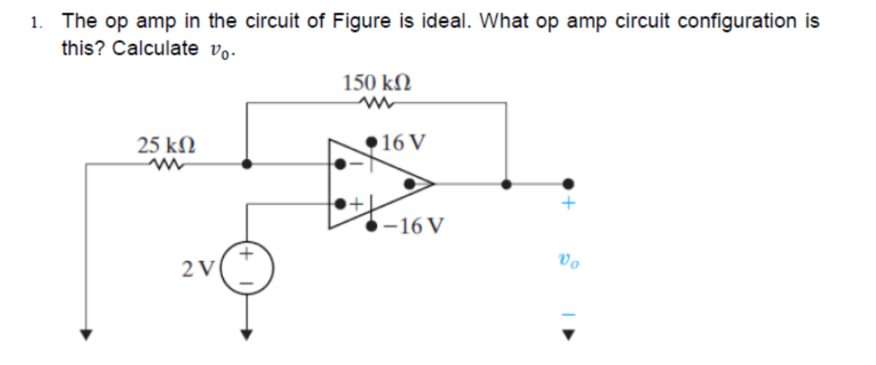 Solved The op amp in the circuit of Figure is ideal. What op | Chegg.com