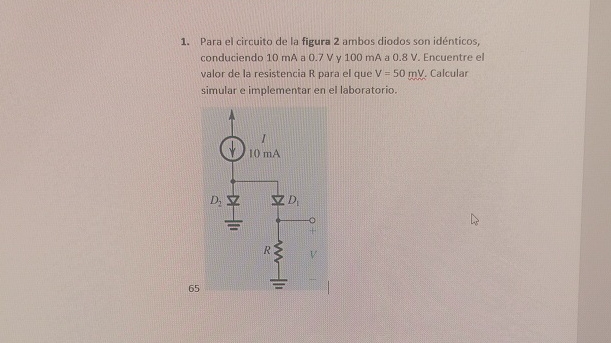 Para El Circuito De La Figura 2 ﻿ambos Diodos Son | Chegg.com