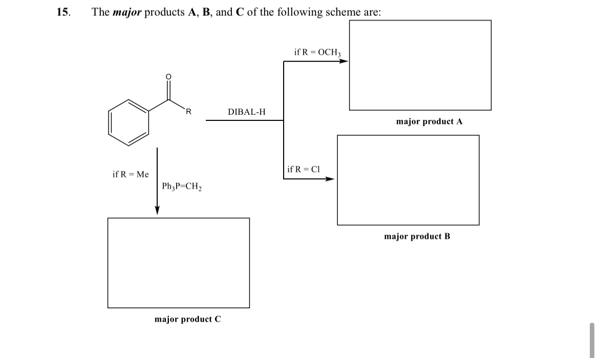 Solved The major products A,B, ﻿and C ﻿of the following | Chegg.com