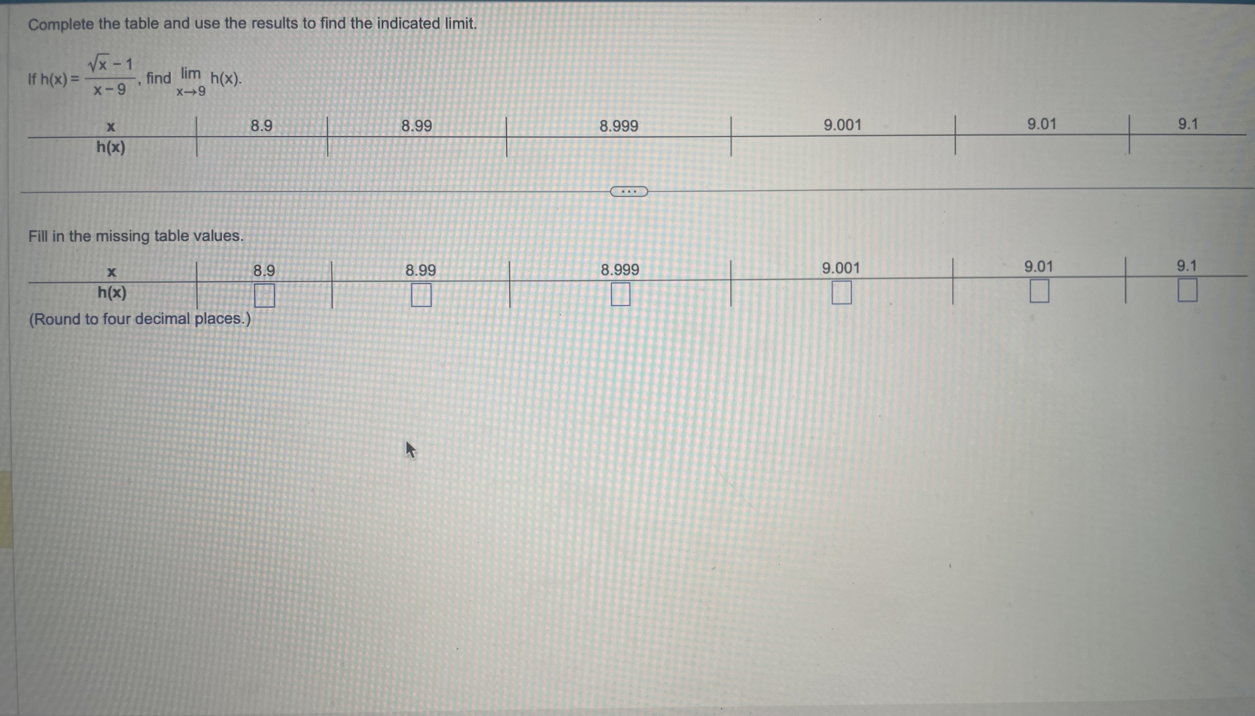 Minising Table Math Solved Complete the table and use the results to find the | Chegg.com