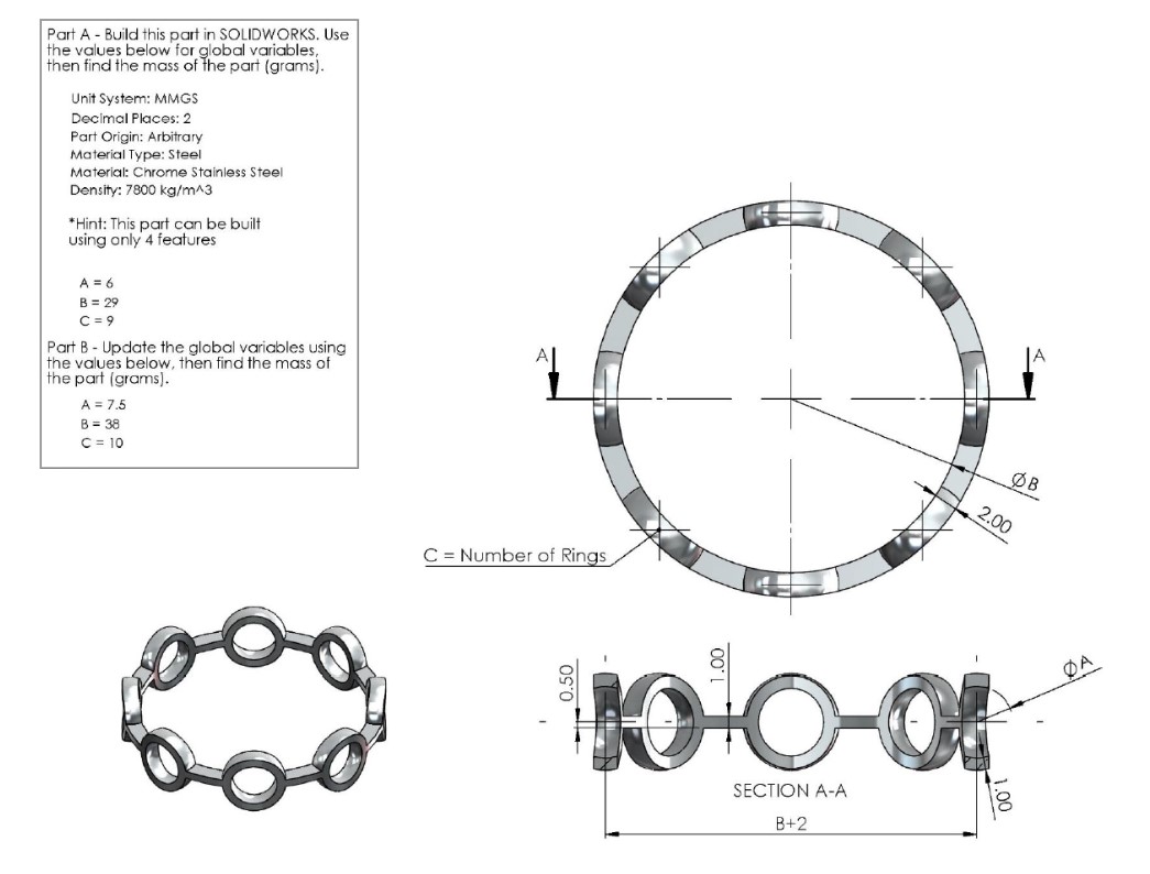 Building this in solidworks. Include steps with | Chegg.com