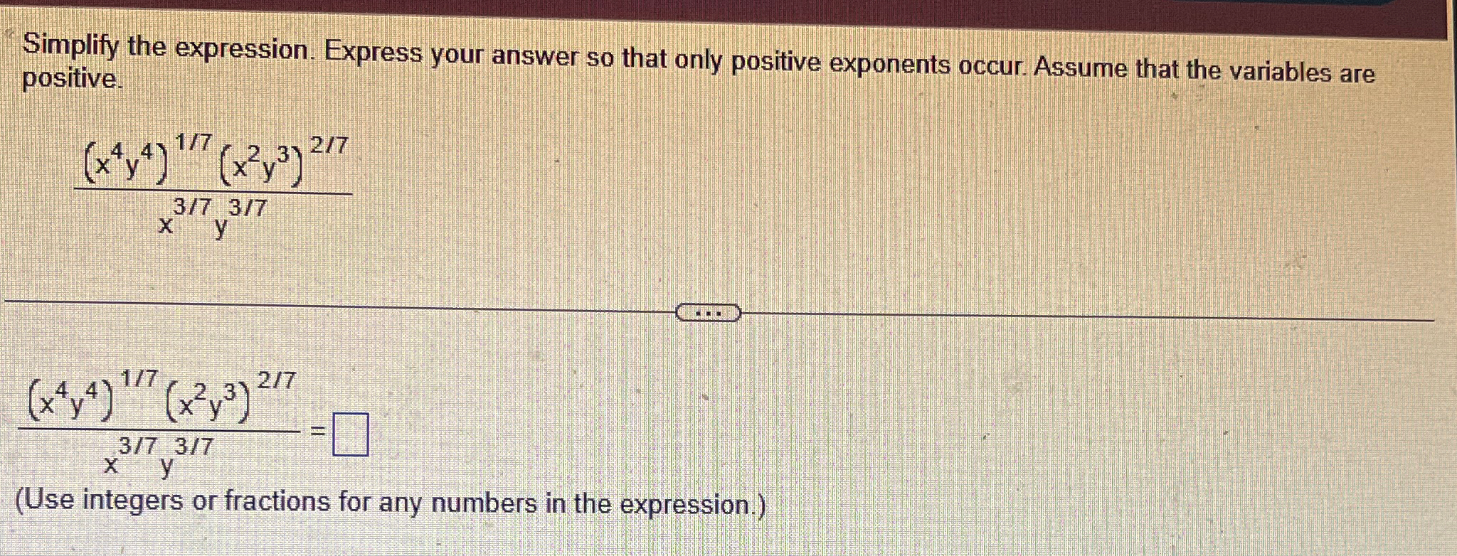 Solved Simplify the expression. Express your answer so that | Chegg.com