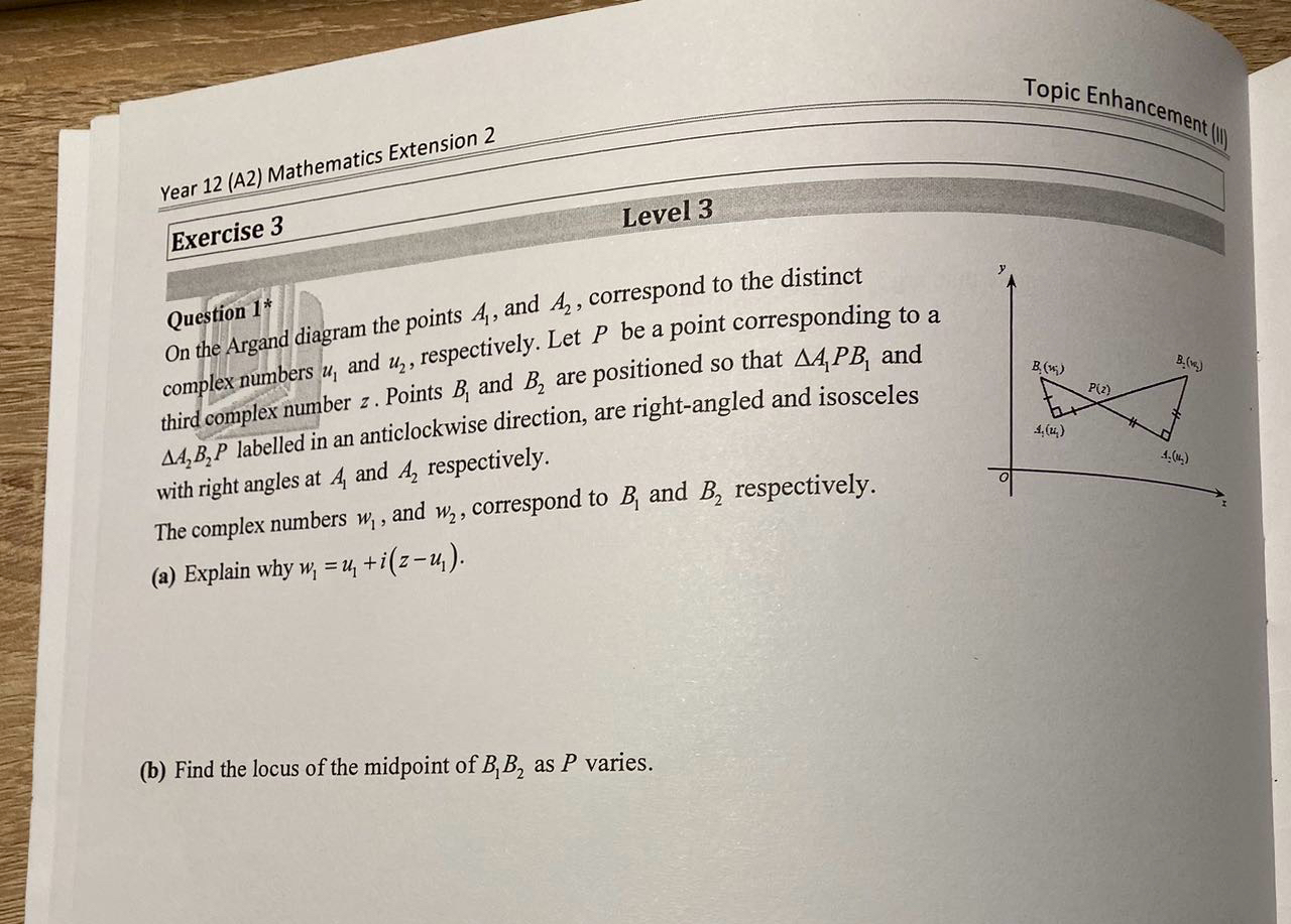 Solved Year 12 (A2) ﻿Mathematics Extension 2Exercise 3Level | Chegg.com
