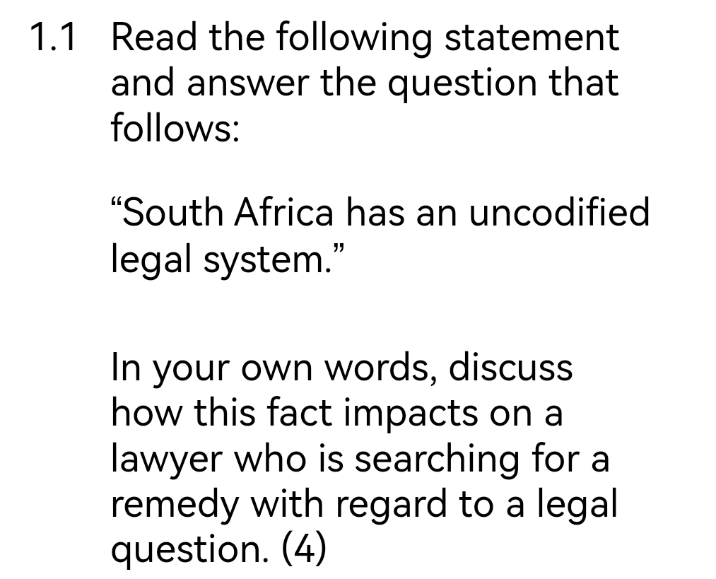 Solved 1.1 ﻿Read the following statement and answer the | Chegg.com